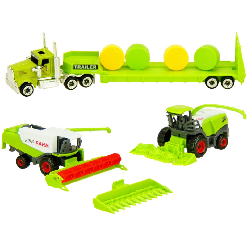 * 0279 ZESTAW MASZYN ROLNICZYCH METAL FARMA 23 ele