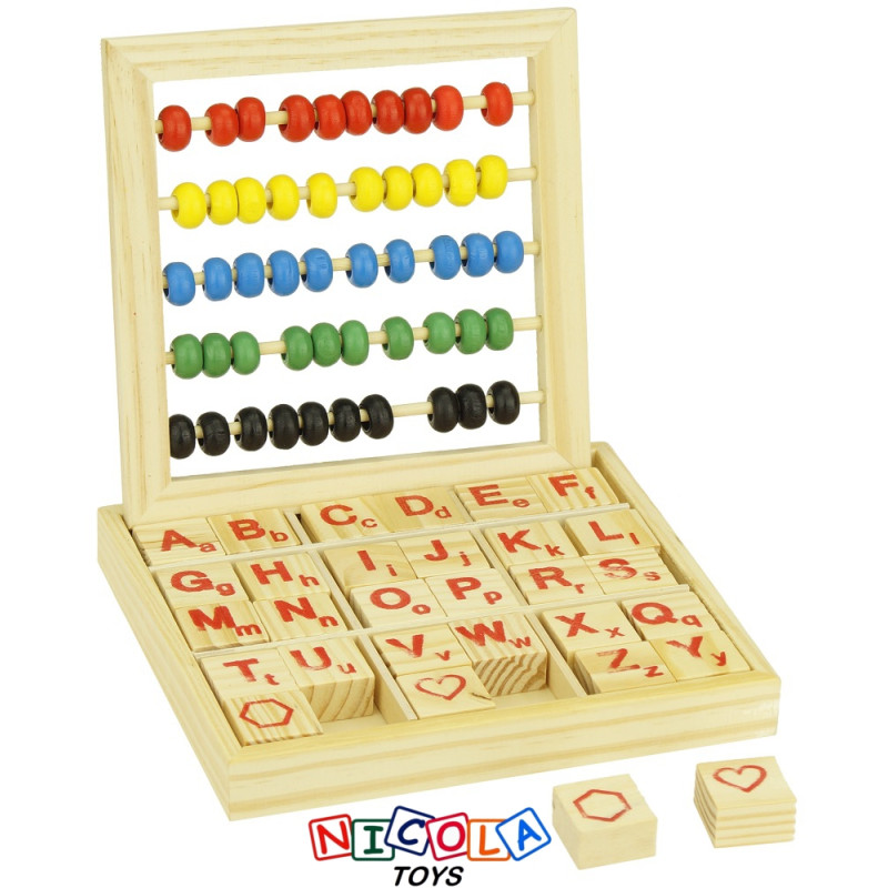 * 0781 EDUKACYJNE DREWNIANE LICZYDŁO LICZYDEŁKO