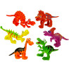 * 1153 ZESTAW GUMOWYCH KOLOROWYCH FIGUREK DINOZAURÓW DINOZAUR 