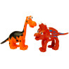 * 1153 ZESTAW GUMOWYCH KOLOROWYCH FIGUREK DINOZAURÓW DINOZAUR 