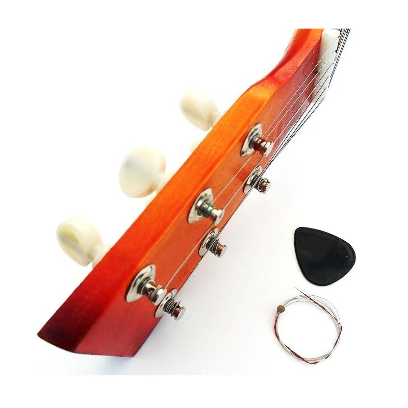 * 1221 DUŻA DREWNIANA GITARA KLASYCZNA 6 STRUN KOSTKA