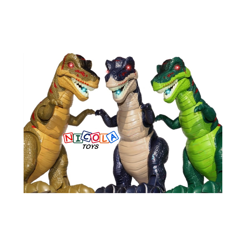 * 1566 WIELKI DINOZAUR TYRANOZAUR CHODZI RYCZY ŚWIECI