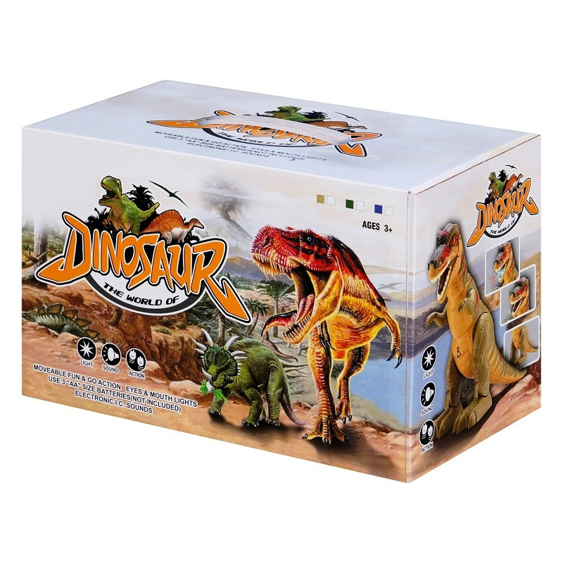 * 1566 WIELKI DINOZAUR TYRANOZAUR CHODZI RYCZY ŚWIECI