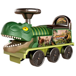 * 2204 DUŻY JEŹDZIK DINOZAUR ODPYCHACH JEŹDZIDEŁKO LOKOMOTYWA ŚWIATŁO DŹWIĘK