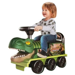 * 2204 DUŻY JEŹDZIK DINOZAUR ODPYCHACH JEŹDZIDEŁKO LOKOMOTYWA ŚWIATŁO DŹWIĘK