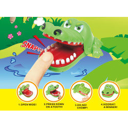 * 2211 Zręcznościowa gra rodzinna krokodyl chory ząbek krokodylek u dentysty