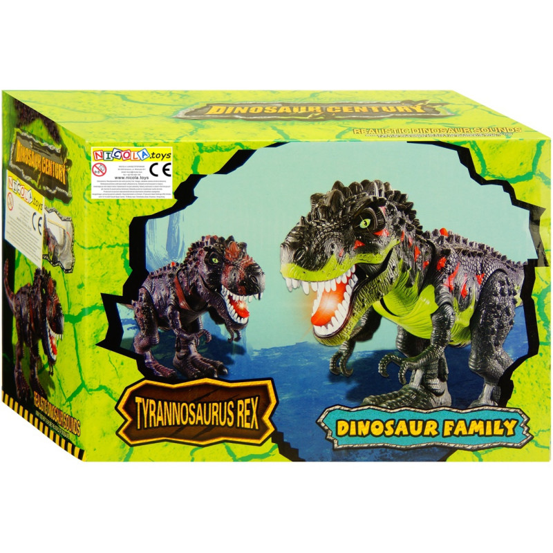 * 2488 OLBRZYMI DINOZAUR T-REX CHODZI ŚWIECI BESTIA