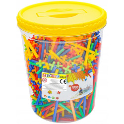 * 2976 KLOCKI 1000 ele KONSTRUKCYJNE SŁOMKI PATYCZKI