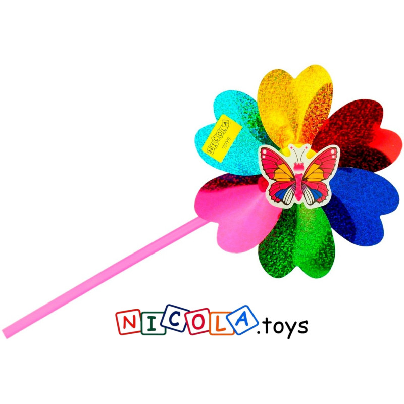* 3669 WIATRAK WIATRACZEK HOLOGRAM KOLOROWY 15 x 36,5 cm
