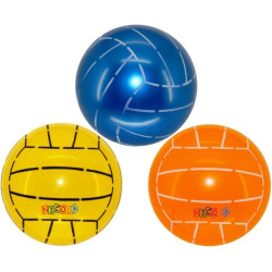 * 4154 DUŻA 24cm KOLOROWA GUMOWA PIŁKA DO GRY W SIATKÓWKĘ