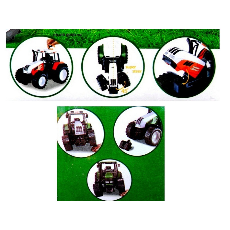 * 4338 DUŻY TRAKTOR CIĄGNIK Z RUCHOMYM TUREM FARMA
