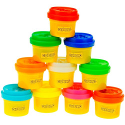 * 4420 KOLOROWA MASA PLASTYCZNA PLASTOCIASTOLINA 10 TUB 284g