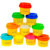 * 4420 KOLOROWA MASA PLASTYCZNA PLASTOCIASTOLINA 10 TUB 284g