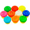 * 4420 KOLOROWA MASA PLASTYCZNA PLASTOCIASTOLINA 10 TUB 284g