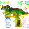 * 4741 DINOZAUR AUTOMATYCZNY PISTOLET NA BAŃKI MYDLANE NA BATERIE + 2 PŁYNY
