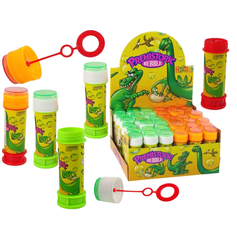 * 4758 DMUCHANE KOLOROWE  BAŃKI MYDLANE DINOZAUR 60ml