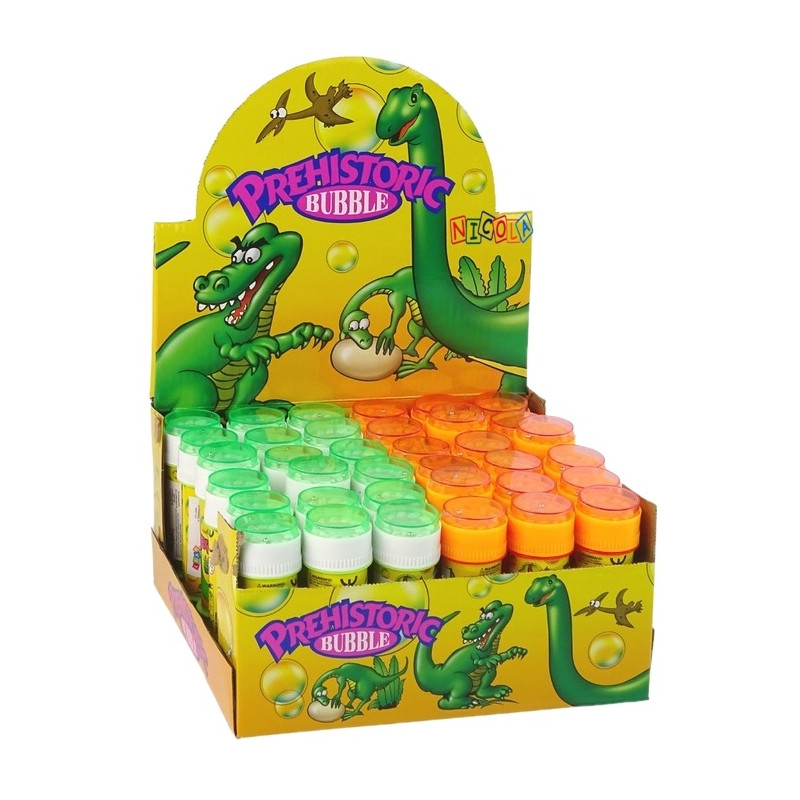 * 4758 DMUCHANE KOLOROWE  BAŃKI MYDLANE DINOZAUR 60ml