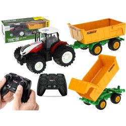 * 5861 DUŻY ZDALNIE STEROWANY RC TRAKTOR + PRZYCZEPA NA PILOTA