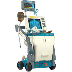 * 5878 DUŻY ZESTAW MAŁEGO LEKARZA DOKTOR WÓZEK RENTGEN KROPLÓWKA EKG RTG