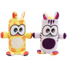 0042 DUBLUSIE DWUSTRONNE MASKOTKI ŻYRAFA ZEBRA EPEE