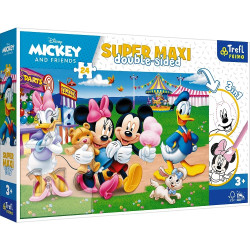 0051 DWUSTRONNE PUZZLE MYSZKA MIKI I PRZYJACIELE
