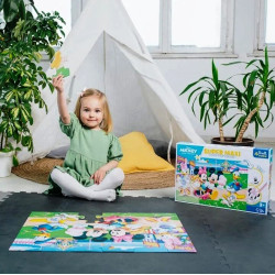 0051 DWUSTRONNE PUZZLE MYSZKA MIKI I PRZYJACIELE