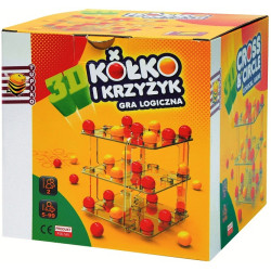 0151 EDUKACYJNA GRA LOGICZNA KÓŁKO I KRZYŻYK W 3D 