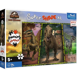 0202 PUZZLE 104 EL DINOZAURY JURASSIC SUPER SHAPE
