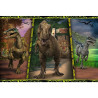 0202 PUZZLE 104 EL DINOZAURY JURASSIC SUPER SHAPE