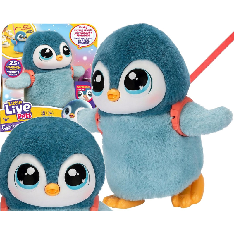 0238 LITTLE LIVE PETS INTERAKTYWNY CHODZĄCY PINGWINEK KIWACZEK COBI