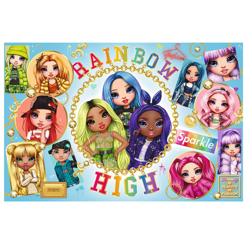 0271 PUZZLE 160 EL RAINBOW HIGH SUPER SHAPE XL