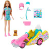 0325 POJAZD FILMOWY BARBIE GOKART + LALKA STACIE I AKCESORIA 