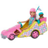 0325 POJAZD FILMOWY BARBIE GOKART + LALKA STACIE I AKCESORIA 