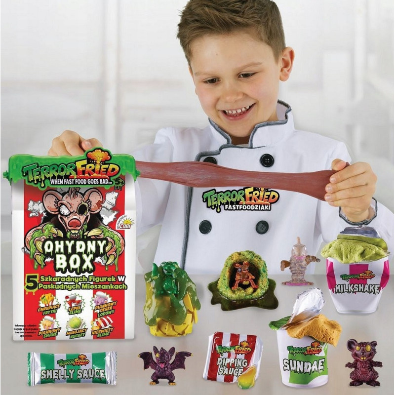 0399 TERROR FRIED FASTFOODZIAKI OHYDNY BOX FIGURKI + AKCESORIA