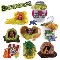 0405 TERROR FRIED FASTFOODZIAKI MEGA KUBEŁEK FIGURKI + AKCESORIA