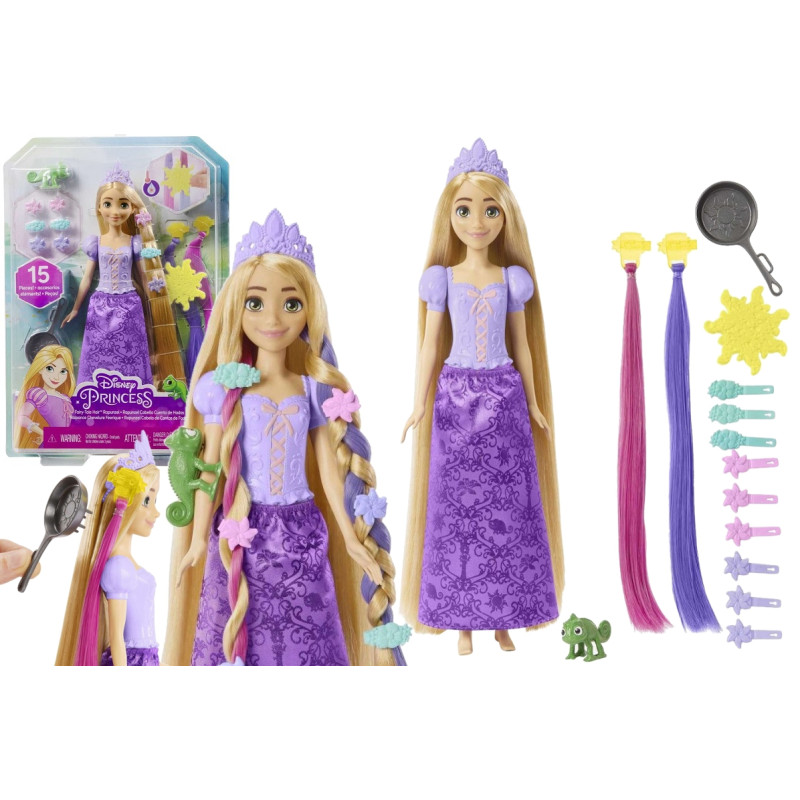 0437 LALKA KSIĘŻNICZKA DISNEY ROSZPUNKA BAJKOWE WŁOSY MATTEL