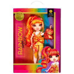0446 LALKA RAINBOW HIGH JUNIOR LAUREL DE'VIOUS + AKCESORIA 