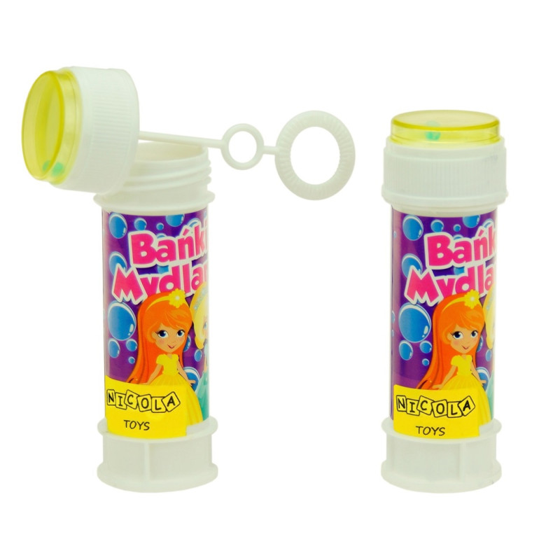 0480 DMUCHANE BAŃKI 60ml BAŃKI MYDLANE Z PŁYNEM + GRA LABIRYNT