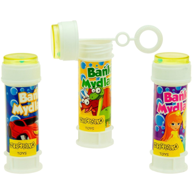 0480 DMUCHANE BAŃKI 60ml BAŃKI MYDLANE Z PŁYNEM + GRA LABIRYNT