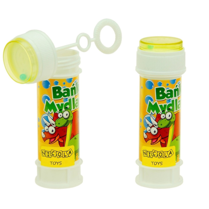 0480 DMUCHANE BAŃKI 60ml BAŃKI MYDLANE Z PŁYNEM + GRA LABIRYNT