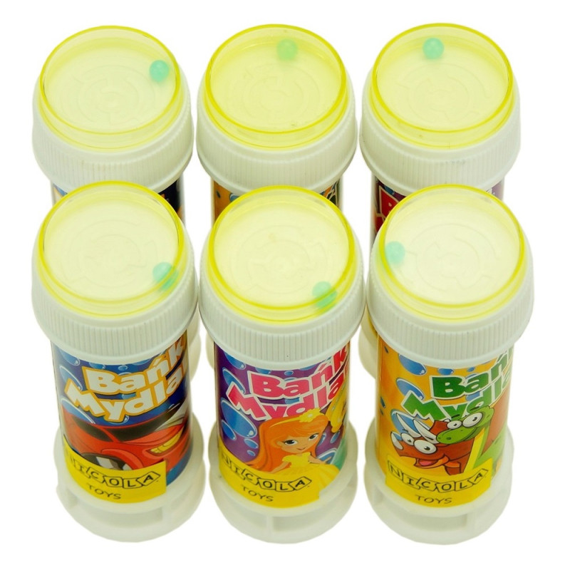 0480 DMUCHANE BAŃKI 60ml BAŃKI MYDLANE Z PŁYNEM + GRA LABIRYNT