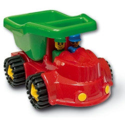 0628 DUŻY SAMOCHÓD JEEP WYWROTKA + FIGURKI