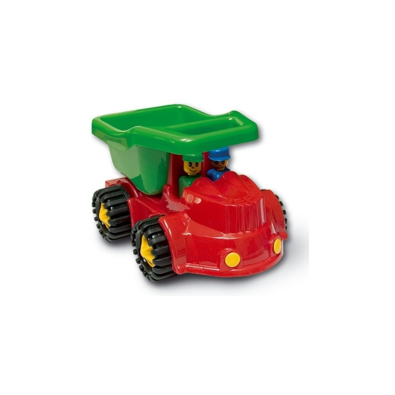 0628 DUŻY SAMOCHÓD JEEP WYWROTKA + FIGURKI