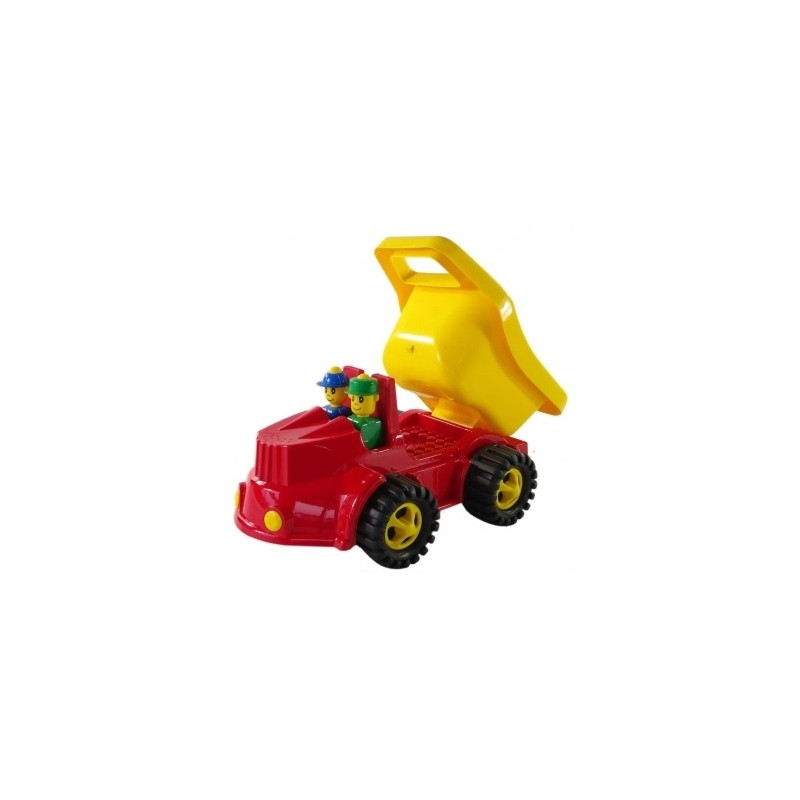 0628 DUŻY SAMOCHÓD JEEP WYWROTKA + FIGURKI