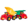 0628 DUŻY SAMOCHÓD JEEP WYWROTKA + FIGURKI