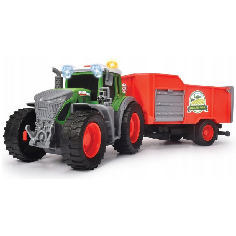 0654 DICKIE TRAKTOR FENDT Z PRZYCZEPĄ ŚWIATŁO