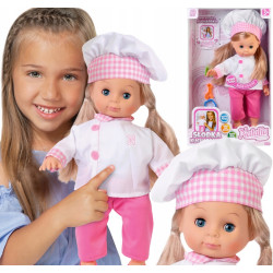 0664 LALKA NATALIA SŁODKA KUCHARECZKA + AKCESORIA