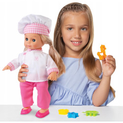 0664 LALKA NATALIA SŁODKA KUCHARECZKA + AKCESORIA