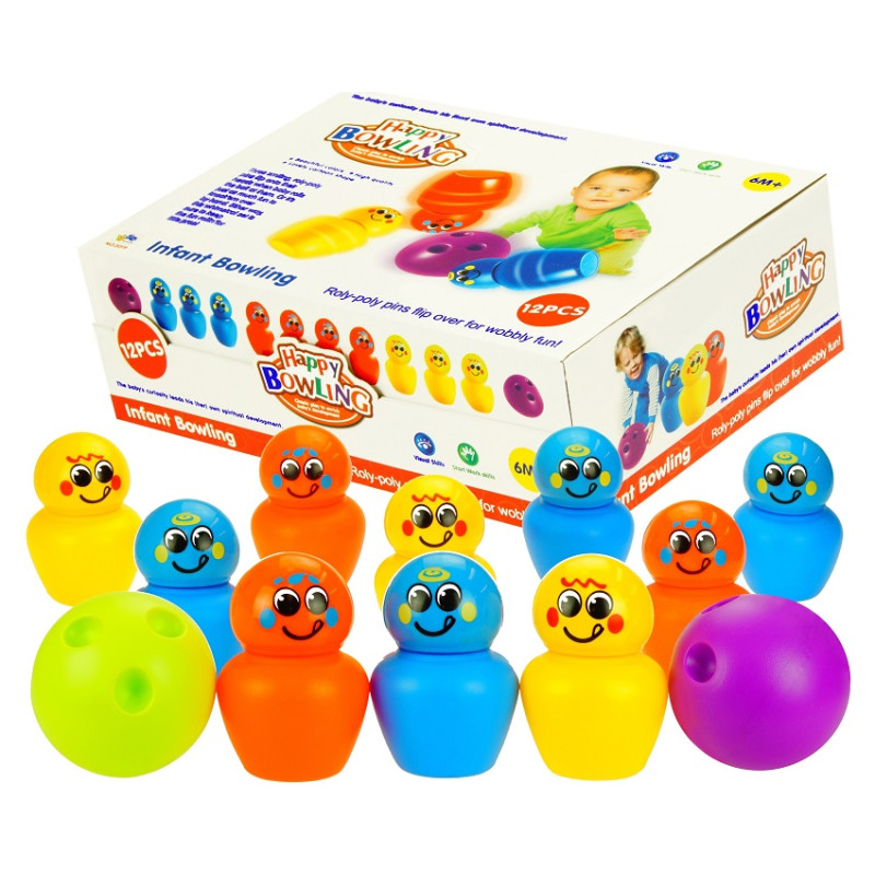 0808 KOLOROWE KRĘGLE DLA DZIECI 10szt + 2 KULE 