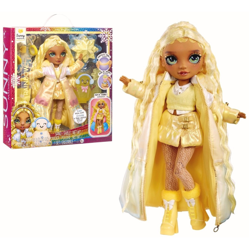 0858 Lalka z akcesoriami Rainbow High Winter Wonderland Sunny Madison